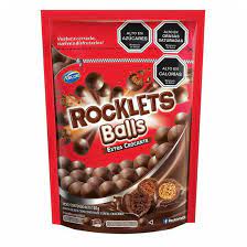 ROCKLETS BALLS DOYPACK EXTRA CHOCOLATE 150GR